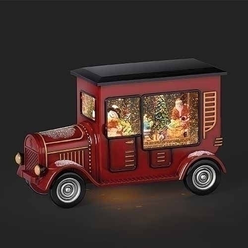 Truck W/ Santa, Tree, & Snowman Driving