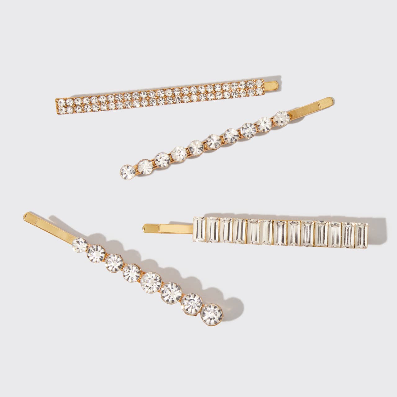 Holiday All Dressed up Rhinestone Bobby Pins (4pc Set)
