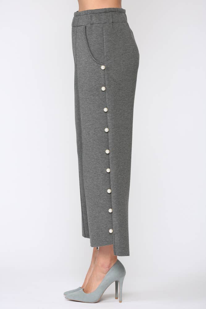 Farrah French Scuba Pearl Long Pant