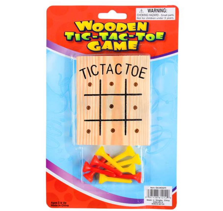 WOODEN TIC-TAC-TOE GAME