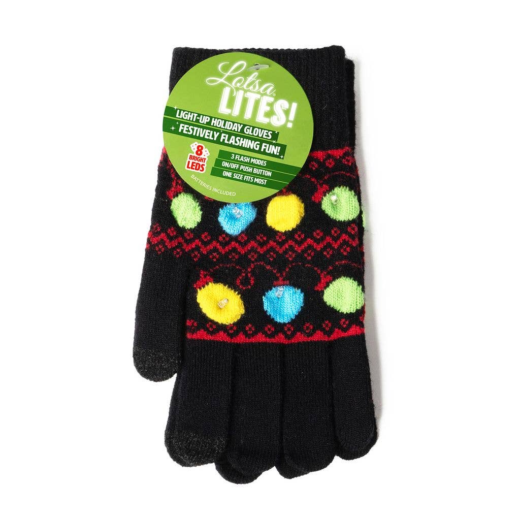 Light-Up Holiday Gloves