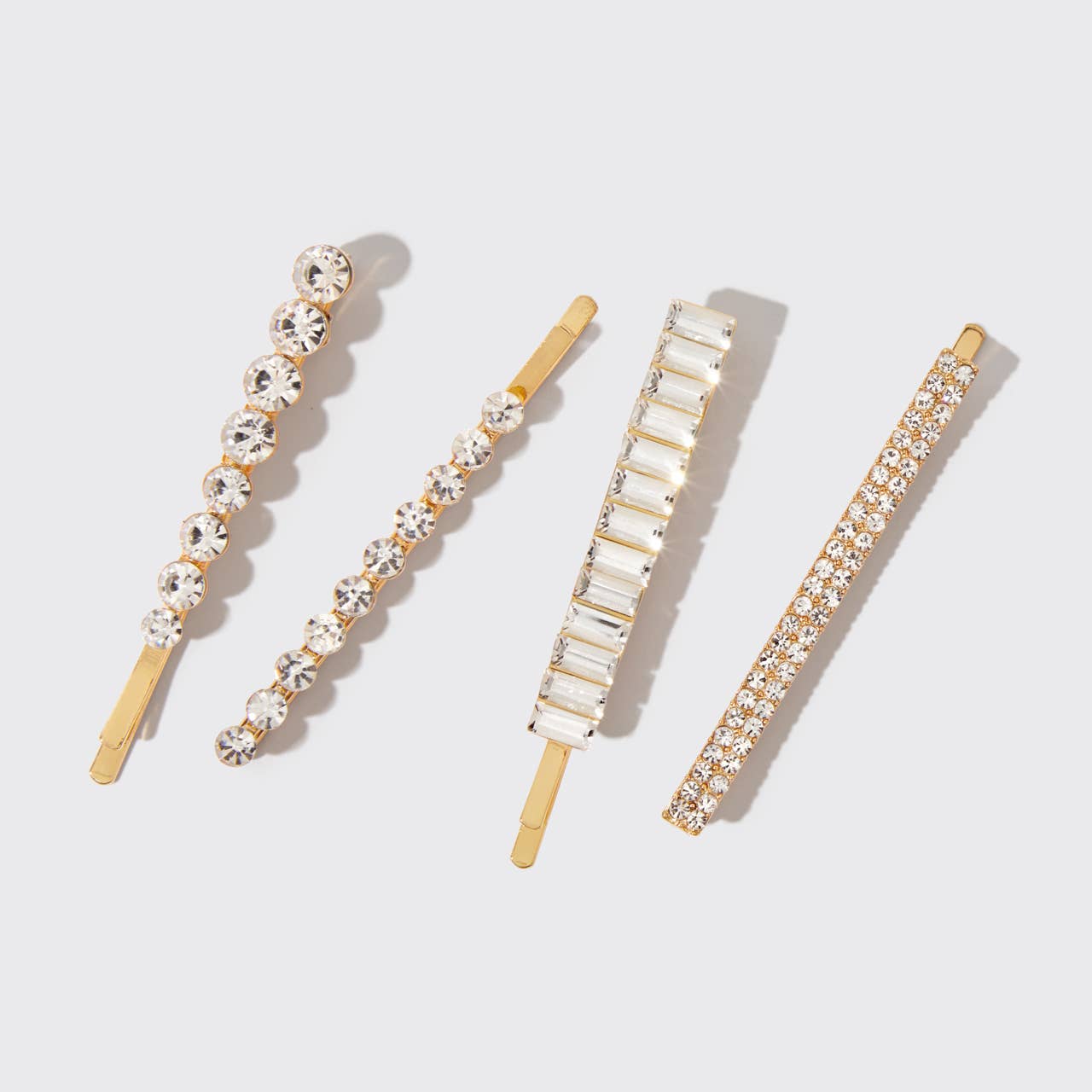 Holiday All Dressed up Rhinestone Bobby Pins (4pc Set)