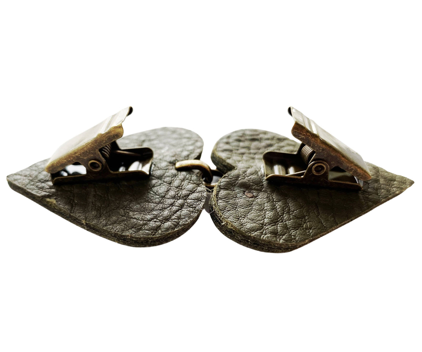 Jaedon - Bronze Leaf on Green Leather
