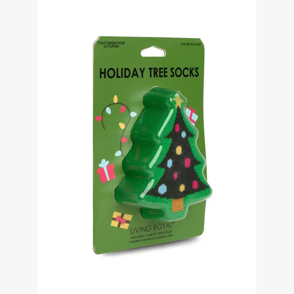 3D Packaged Crew Socks/Christmas Tree