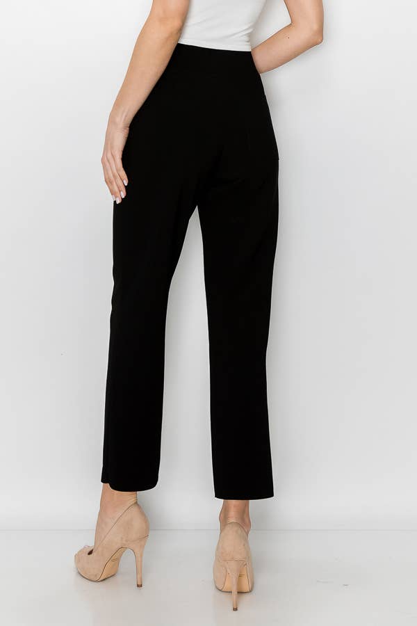 Kristy Crepe Knit Pant / BLACK