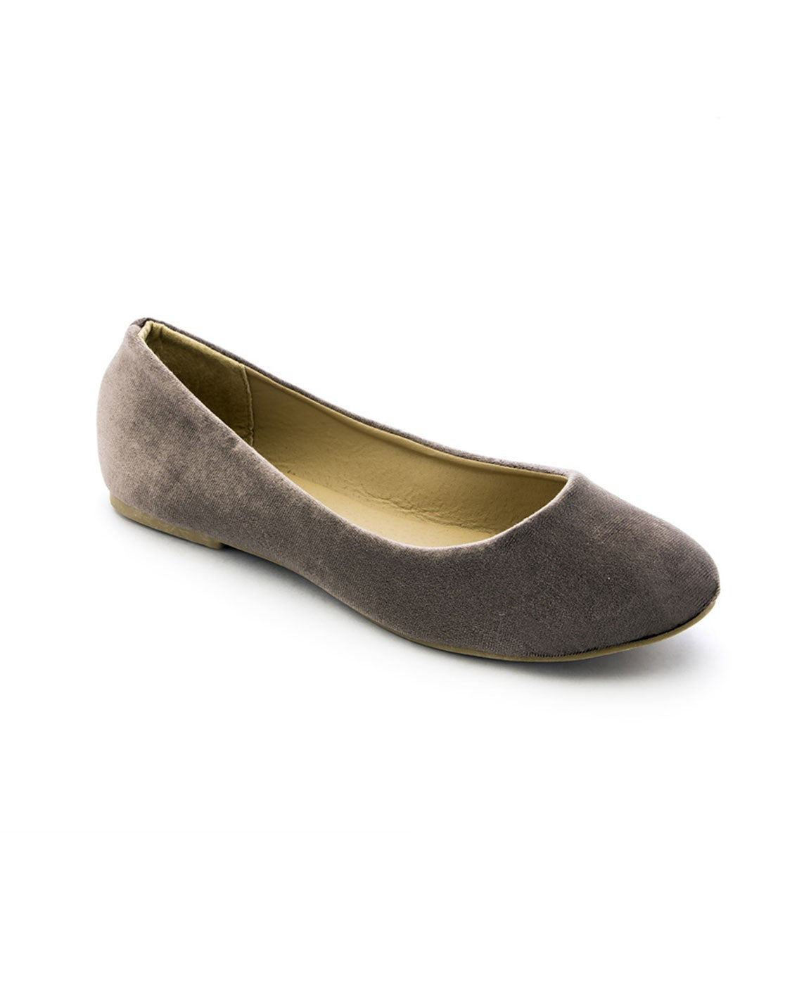 Velvet Party Flat in Coffee