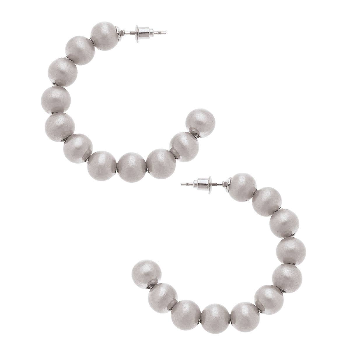 Phoebe Ball Bead Hoop Earrings