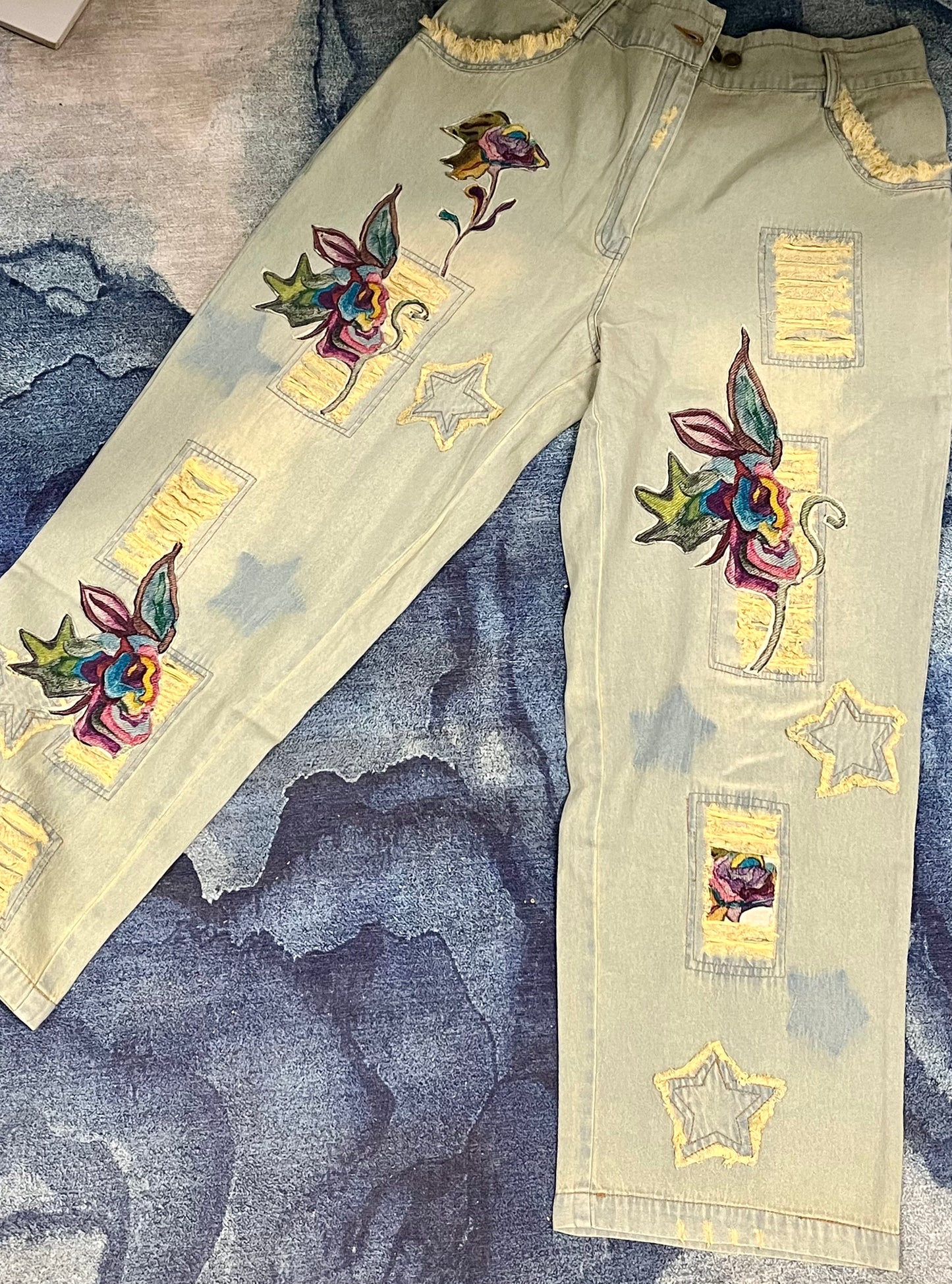 Funky Floral Jeans