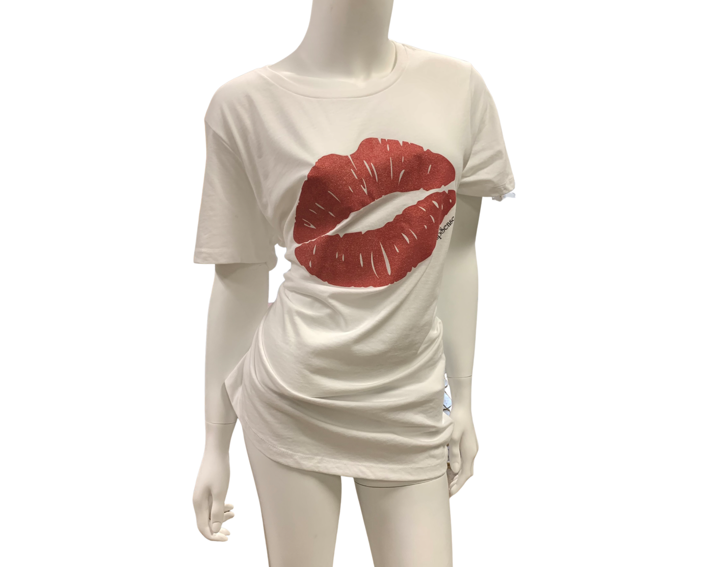 White Kiss Crew Neck