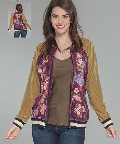 Velvet Baseball Jacket