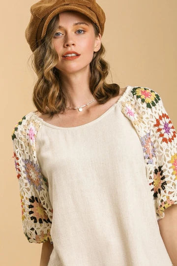 Thelma & Louise Granny Square Top