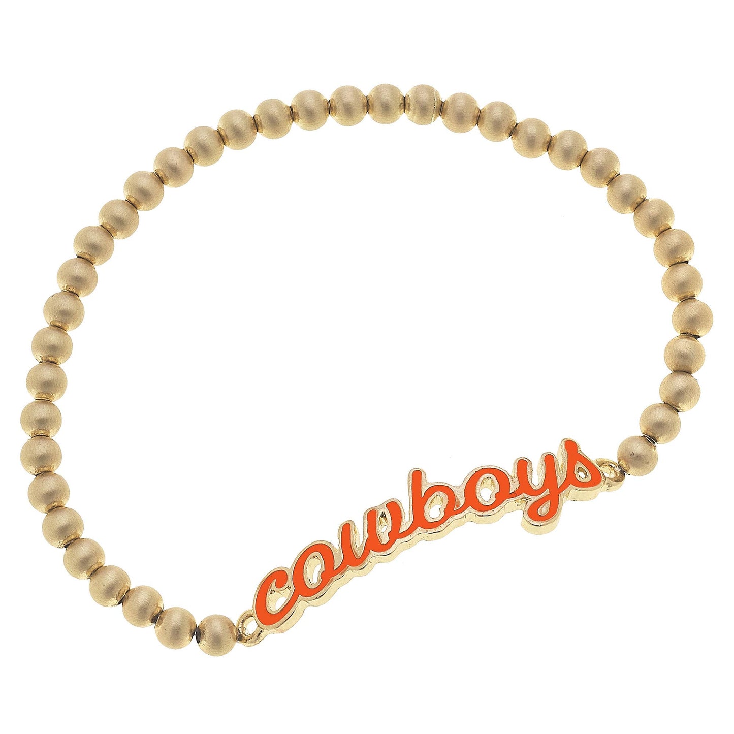 Oklahoma State Cowboys Enamel Script Stretch Bracelet
