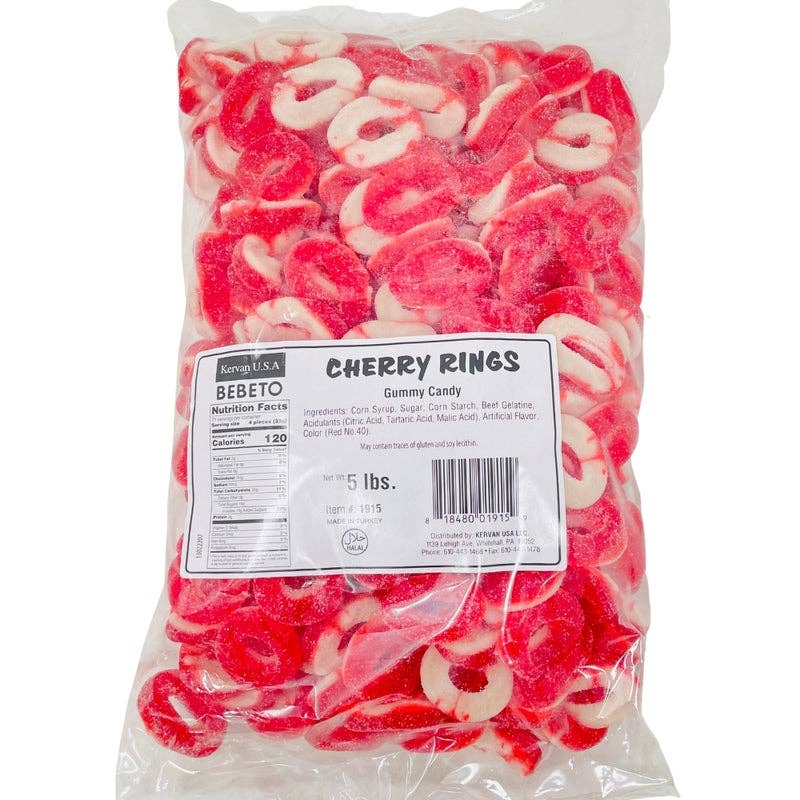 Kervan Cherry Gummi Rings 5lb - 1ct