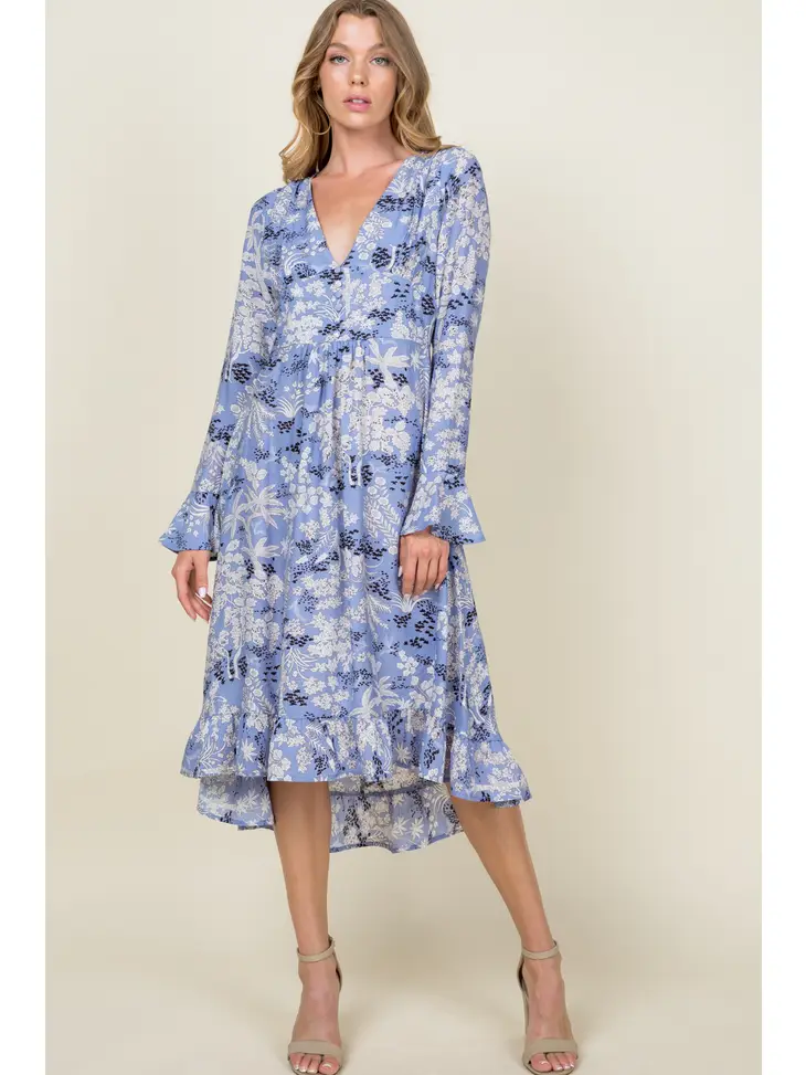 Long Sleeve Floral Dress