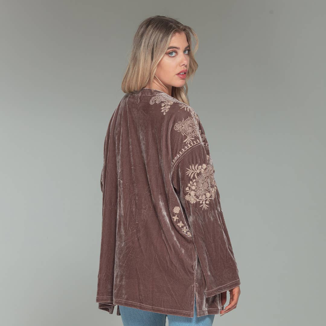 Velvet Oversized Top