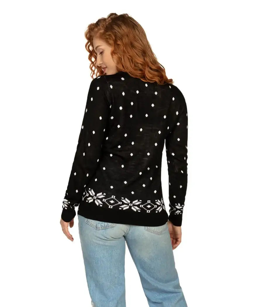 Light Show Women's Light Up House Ugly Christmas Sweater