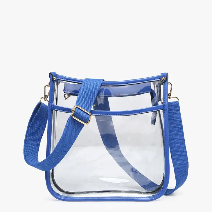 Posie Clear Crossbody w/ Vegan Leather