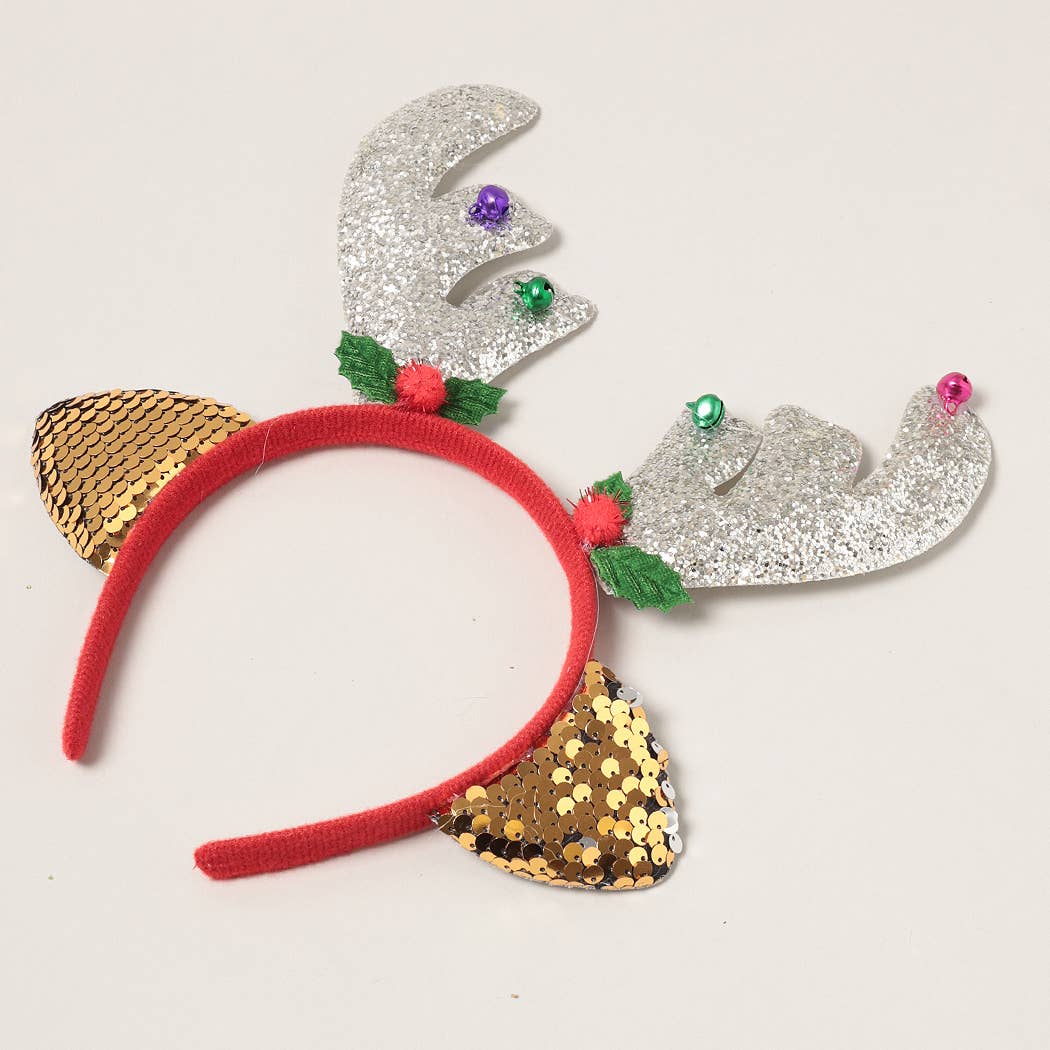Assorted Reindeer Ears Christmas Headbands