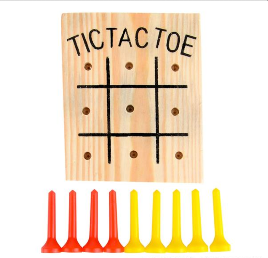 WOODEN TIC-TAC-TOE GAME