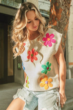Load image into Gallery viewer, Crochet Flower Knit Top
