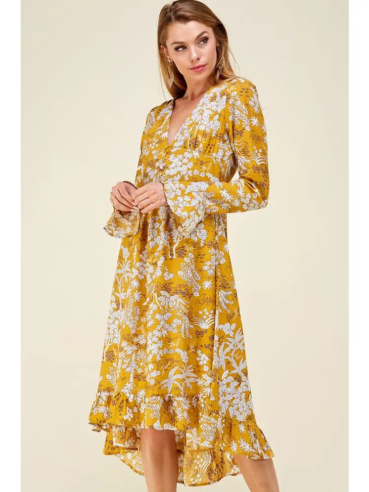 Long Sleeve Floral Dress