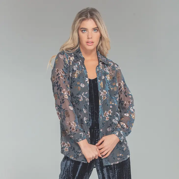 Burnout Velvet Shirt
