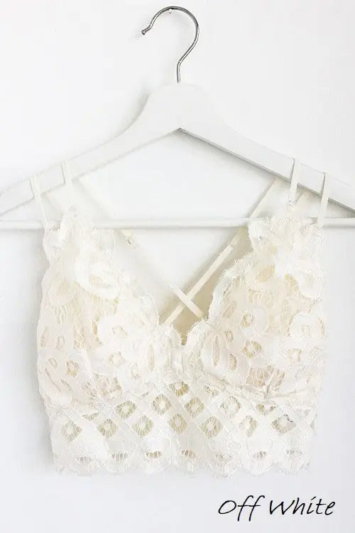 Scalloped Lace Cami Bralette