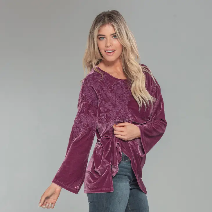 Velvet Oversized Top