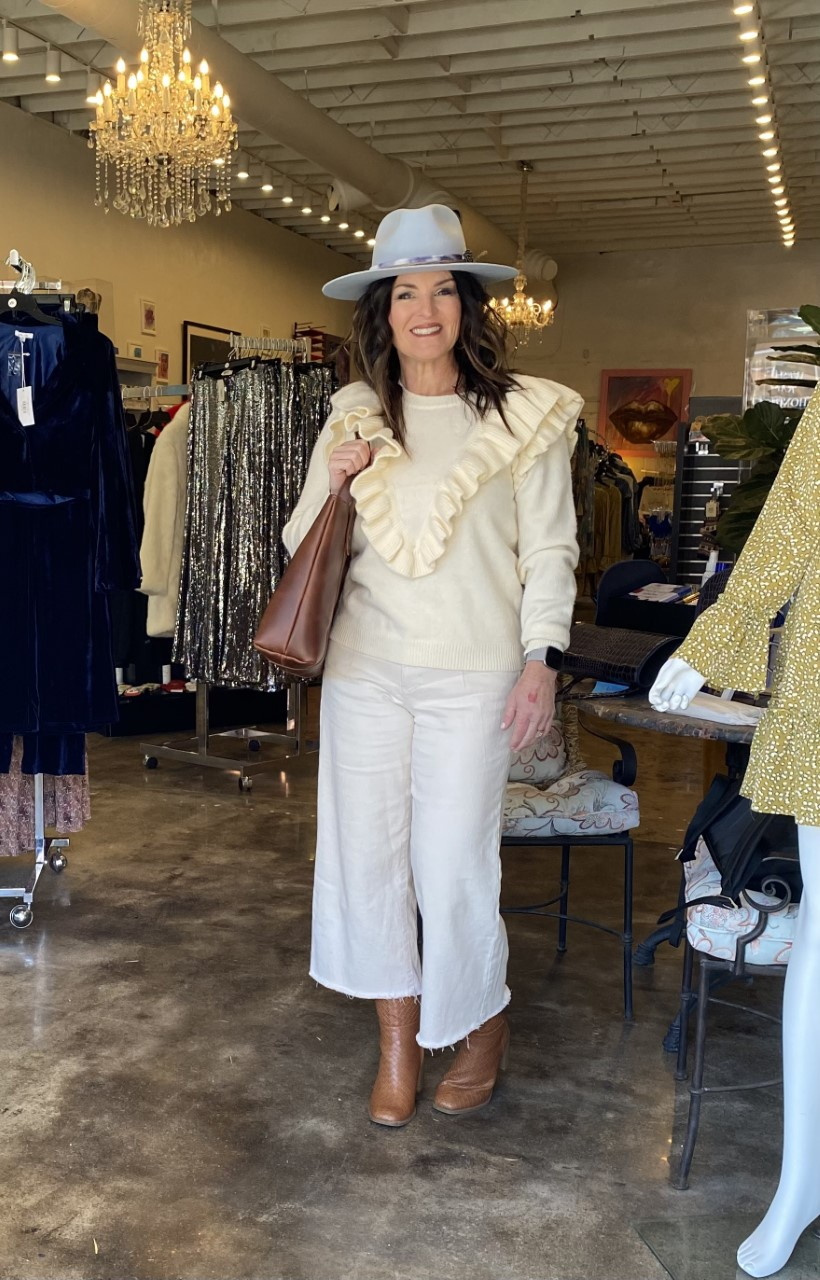 Stella Ruffle Sweater