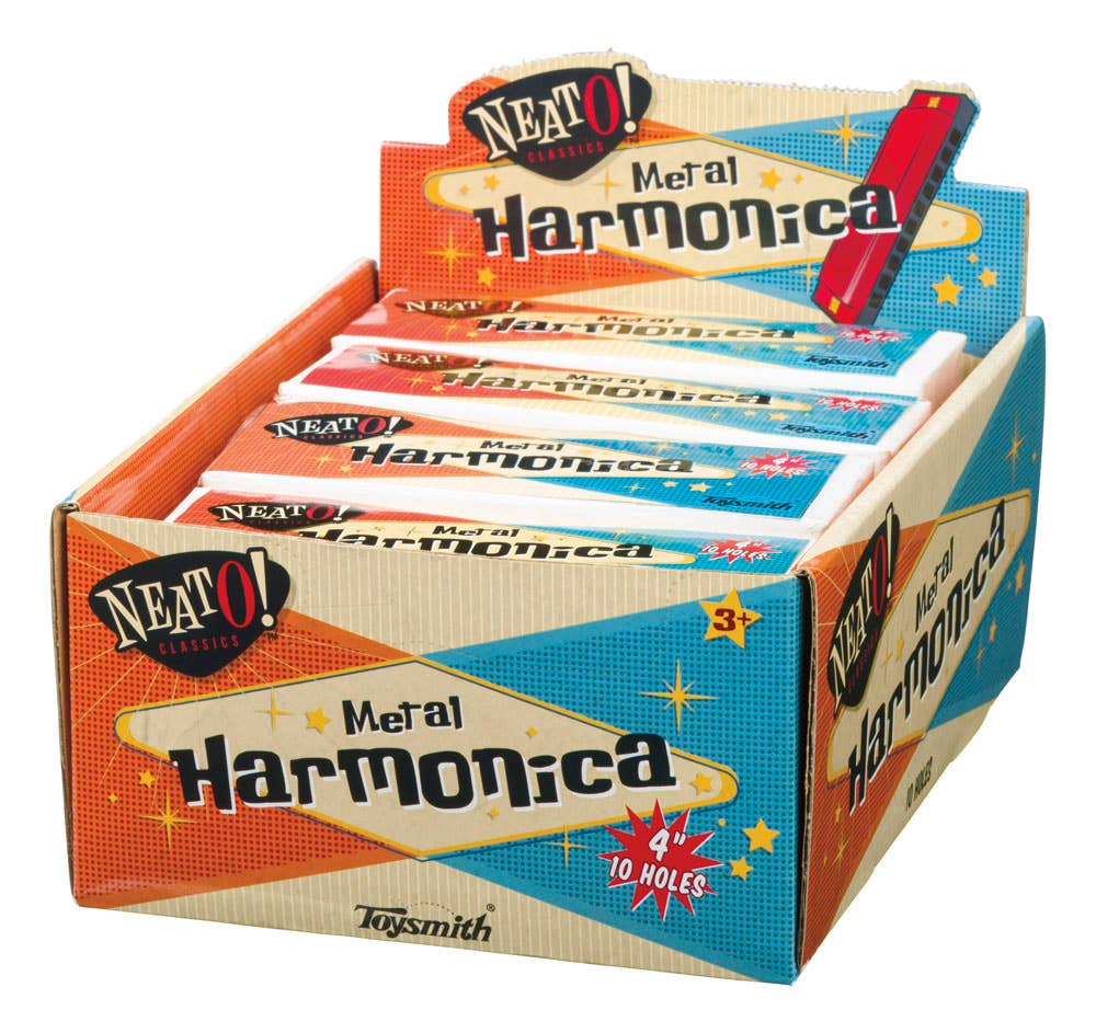 Neato! 4" Metal Harmonica