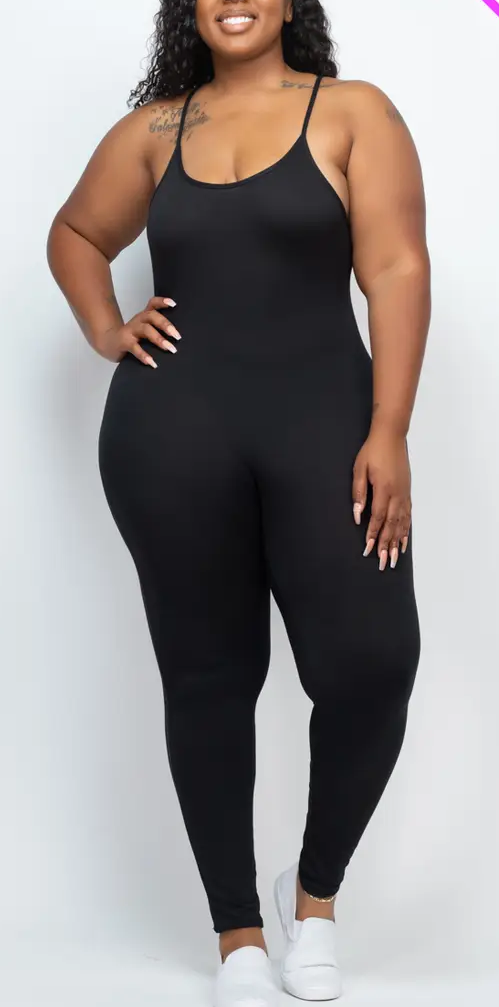 Solid BodyCon Jumpsuit
