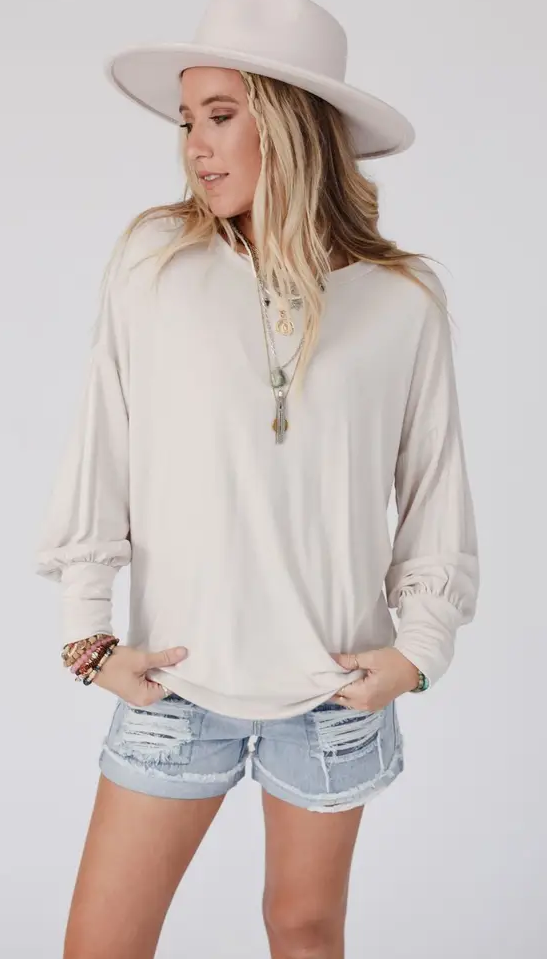 Open Back Dolman Top