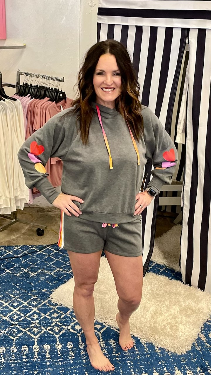 Love Color Hoodie Set