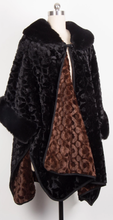 Load image into Gallery viewer, Patchett Faux Fur Poncho
