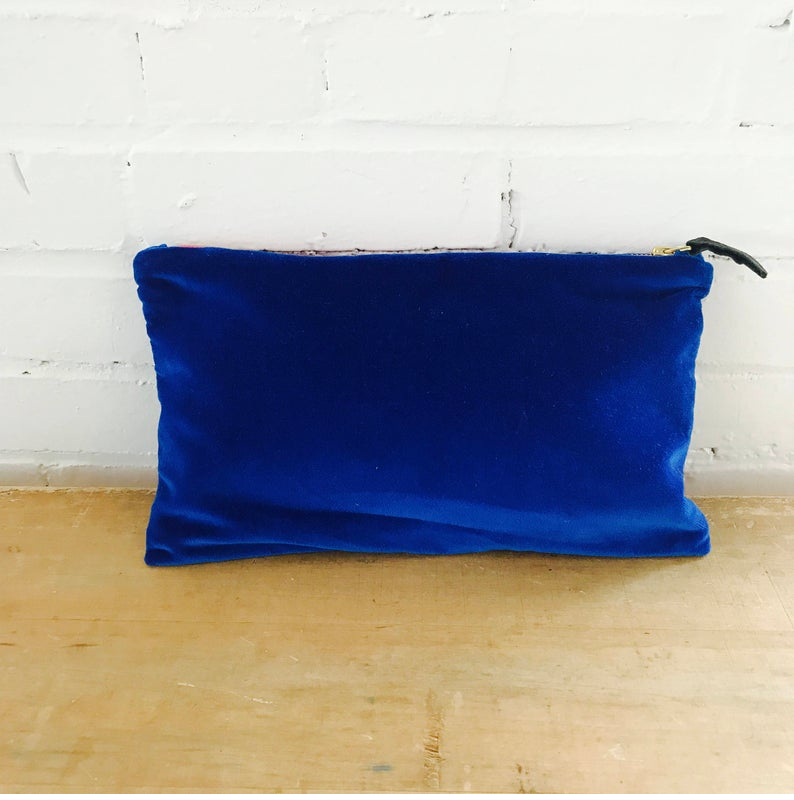 Royal Velvet Zipper Bag