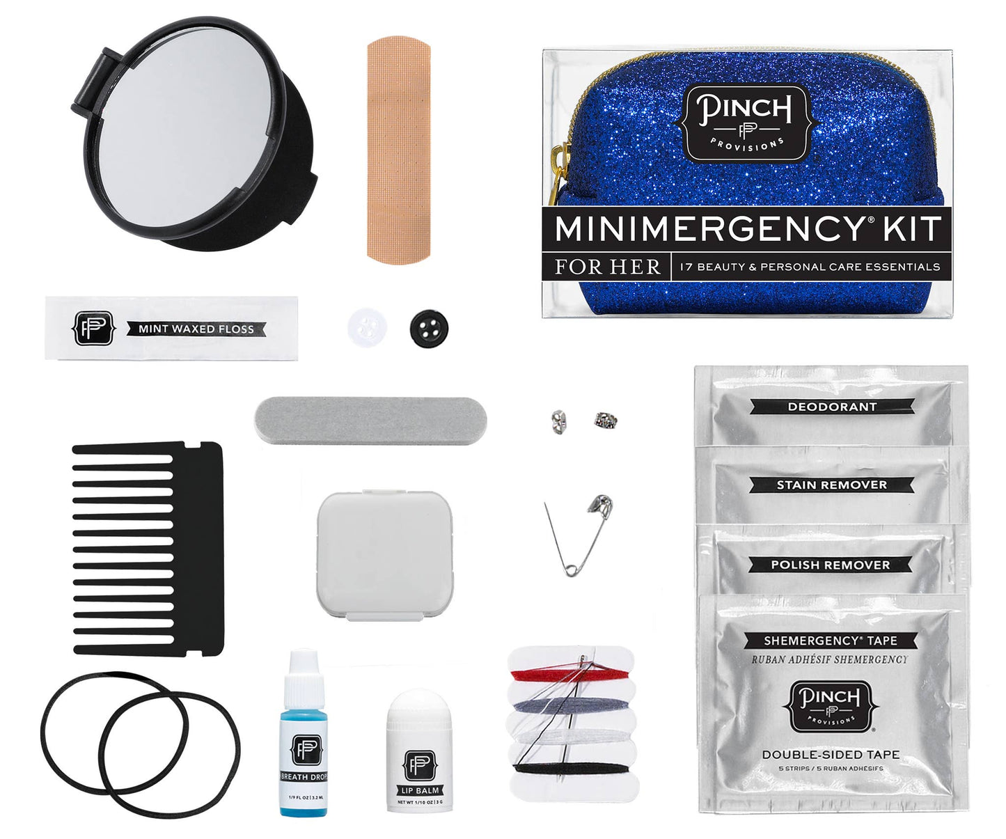 Blue Glitter Minimergency Kit