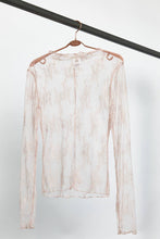Load image into Gallery viewer, Long Sleeve Sheer Lace Mesh Top
