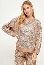 Load image into Gallery viewer, Sequin Velvet Lounge Set
