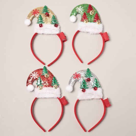 LED Light-Up Mini Santa Hat Christmas Headbands