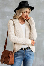 Load image into Gallery viewer, Popcorn Knit Open Front Cardigan
