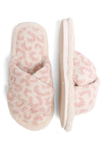 Load image into Gallery viewer, Leopard criss-cross slippers
