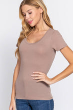 Load image into Gallery viewer, Fitted Scoop Neck Tee
