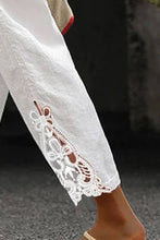 Load image into Gallery viewer, Crochet Lace Drawstring Pants
