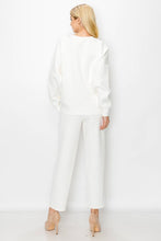 Load image into Gallery viewer, Felice French Scuba Pant: WHITE
