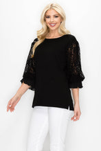 Load image into Gallery viewer, Shiron Sweater Knitted Top with Lace
