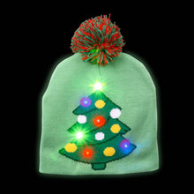 Load image into Gallery viewer, CHRISTMAS TREE LIGHT-UP BEANIE HAT
