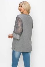 Load image into Gallery viewer, Shiron Sweater Knitted Top with Lace
