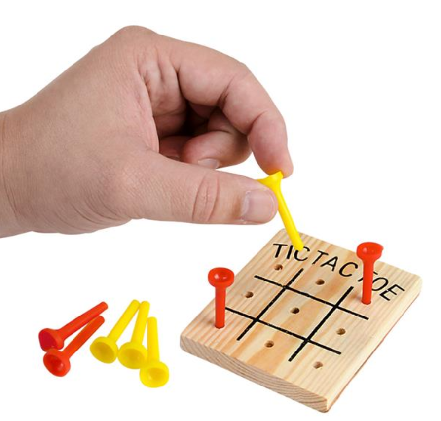 WOODEN TIC-TAC-TOE GAME