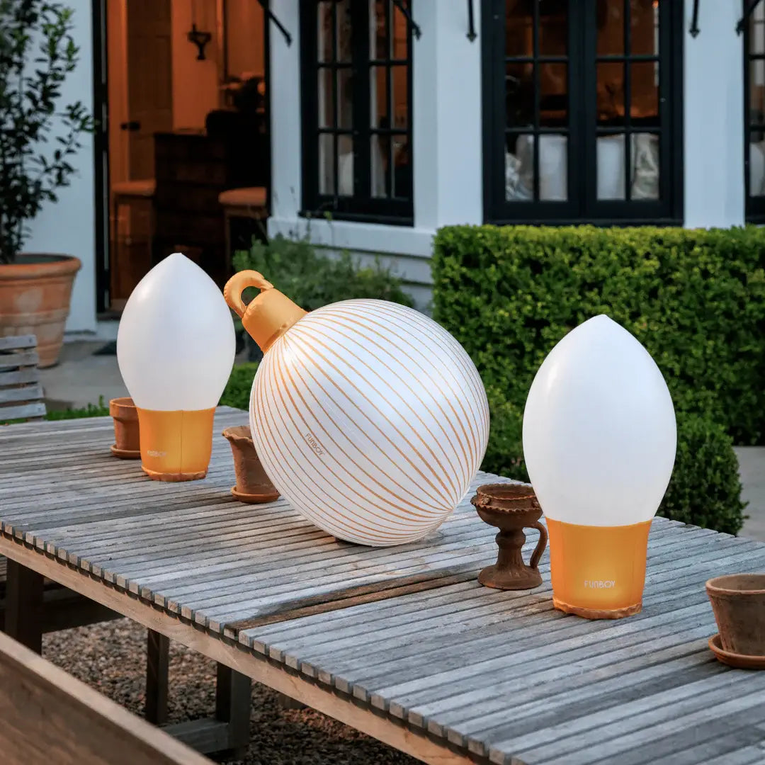 Inflatable Light Up Christmas Bulb Decor - 2 Pack