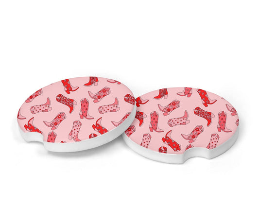 COWBOY BOOTS Car Coasters